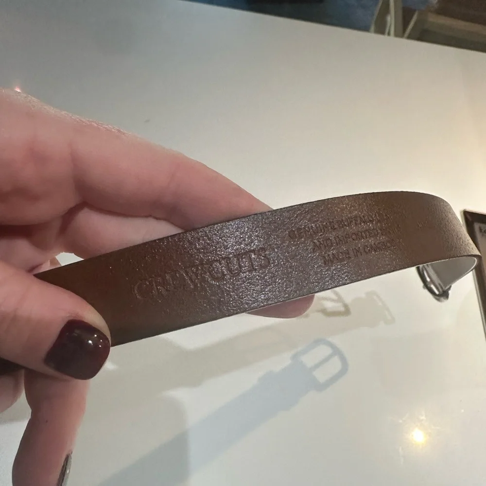 Boys Brown Leather Belt